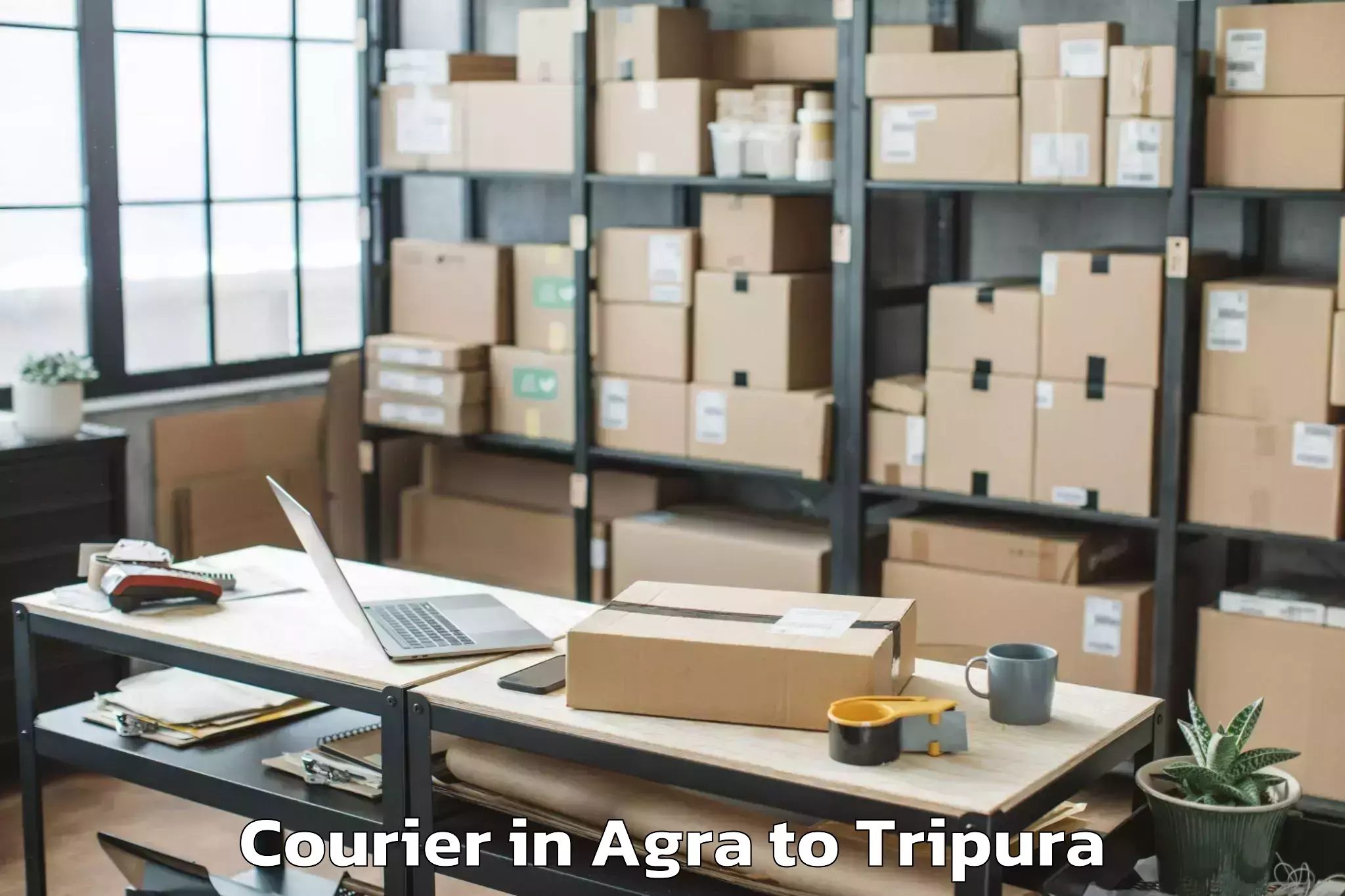 Easy Agra to Maharaja Bir Bikram University Courier Booking